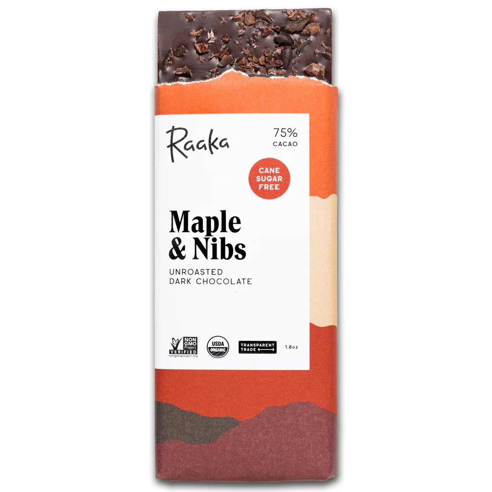 Maple & Nibs Chocolate Bar